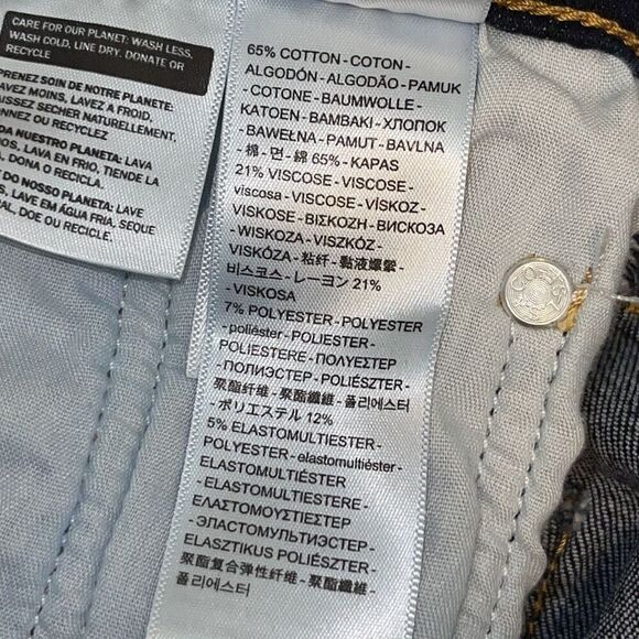 Levi's Womens 724 High Rise Dark Wash Slim Straight Jeans Blue Size 26 NWT‎ - Picture 14 of 15